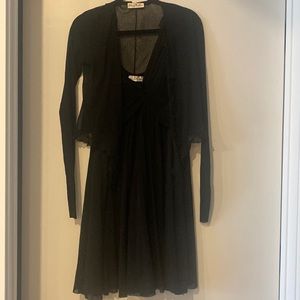 Elana Kattan dress with sheer jacket